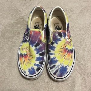 Distressed Tie Dye Vans